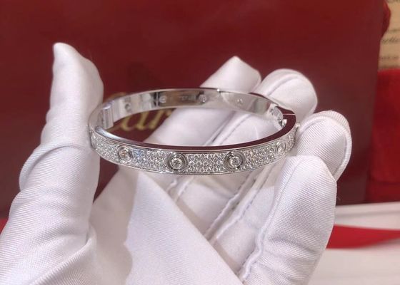 Красивый минималистский браслет диаманта золота 18K для девушки